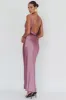 Cassiopeia Open Back Maxi Dress Grape sold by Selfie Leslie