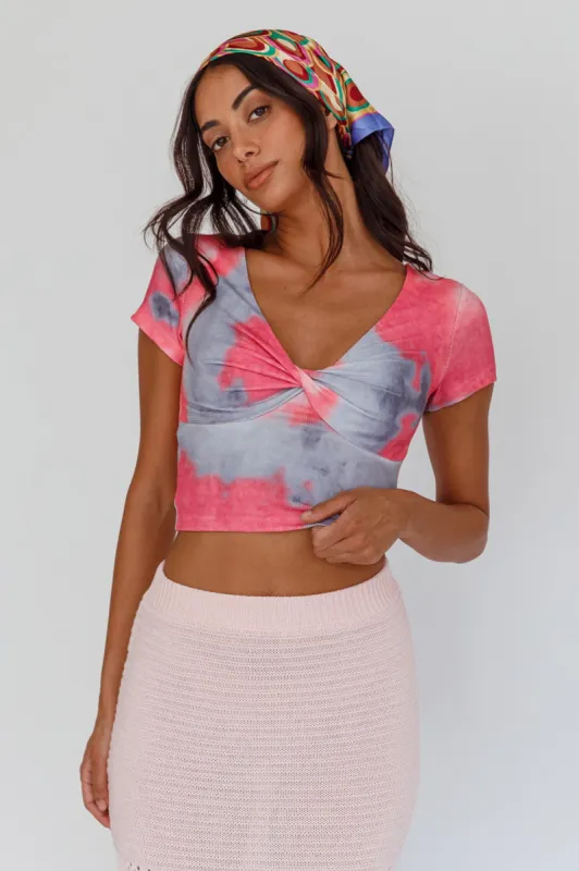 Chase Your Bliss Twist Crop Top Candy sold by Selfie Leslie