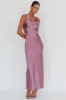 Cassiopeia Open Back Maxi Dress Grape sold by Selfie Leslie