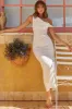 Miriam On-Off Shoulder Midi Dress White sold by Selfie Leslie