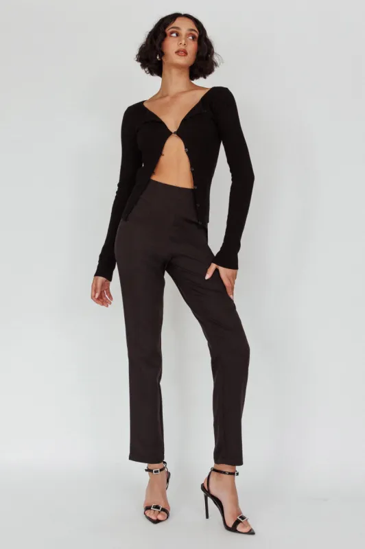 Moonlight Tango High Waist Pants Black sold by Selfie Leslie