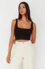Pali U-Neckline Crop Top Black sold by Selfie Leslie