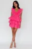 Froufrou Layered Tulle Mini Dress Hot Pink sold by Selfie Leslie
