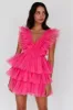 Froufrou Layered Tulle Mini Dress Hot Pink sold by Selfie Leslie