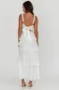 Provence Bloom Tiered Ruffle Maxi Dress White sold by Selfie Leslie