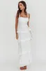 Provence Bloom Tiered Ruffle Maxi Dress White sold by Selfie Leslie