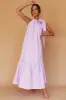 Cruise Shoulder Tie Maxi Dress Lilac sold by Selfie Leslie