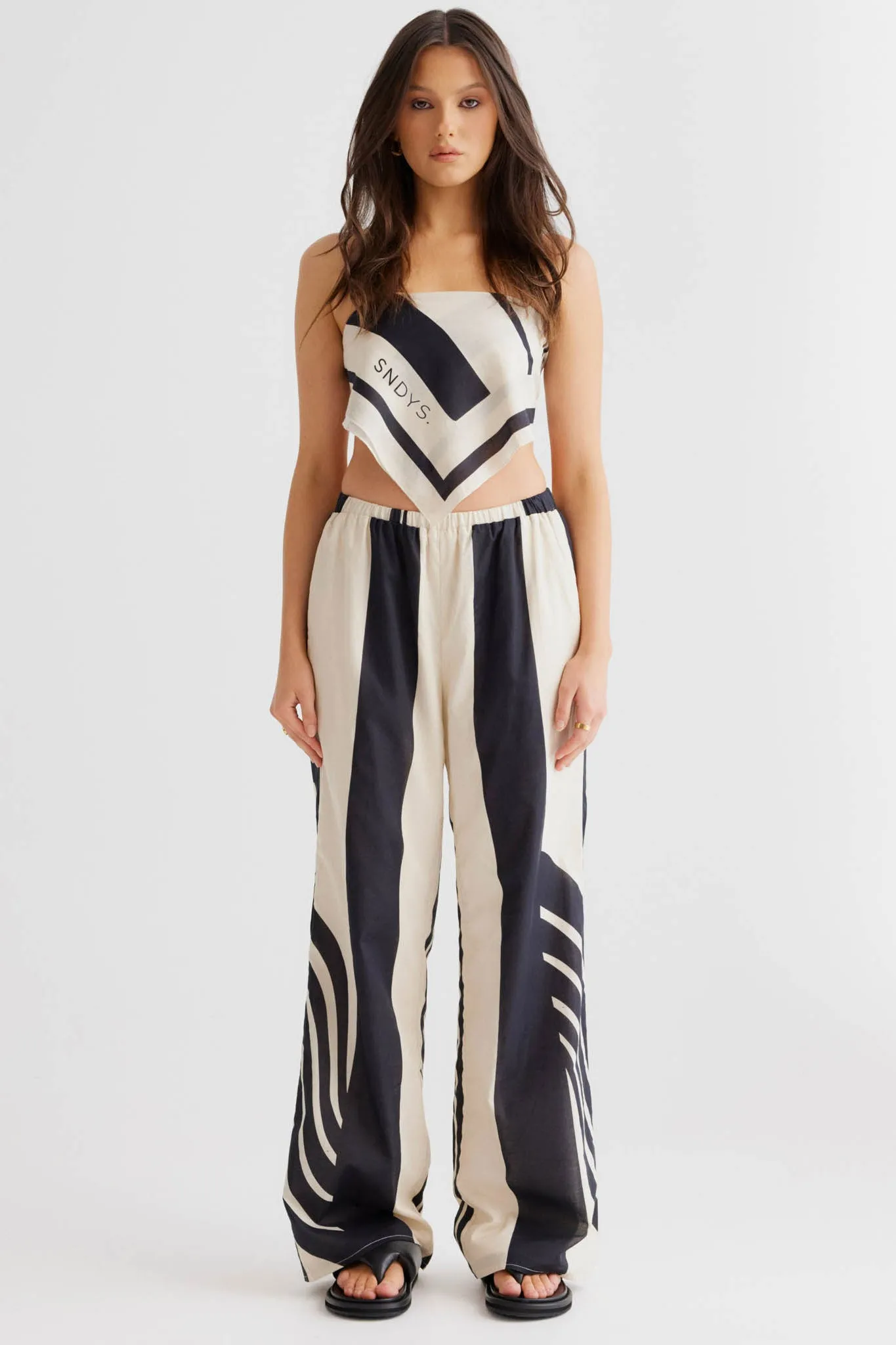 SNDYS Alba Pant Black Print sold by Selfie Leslie