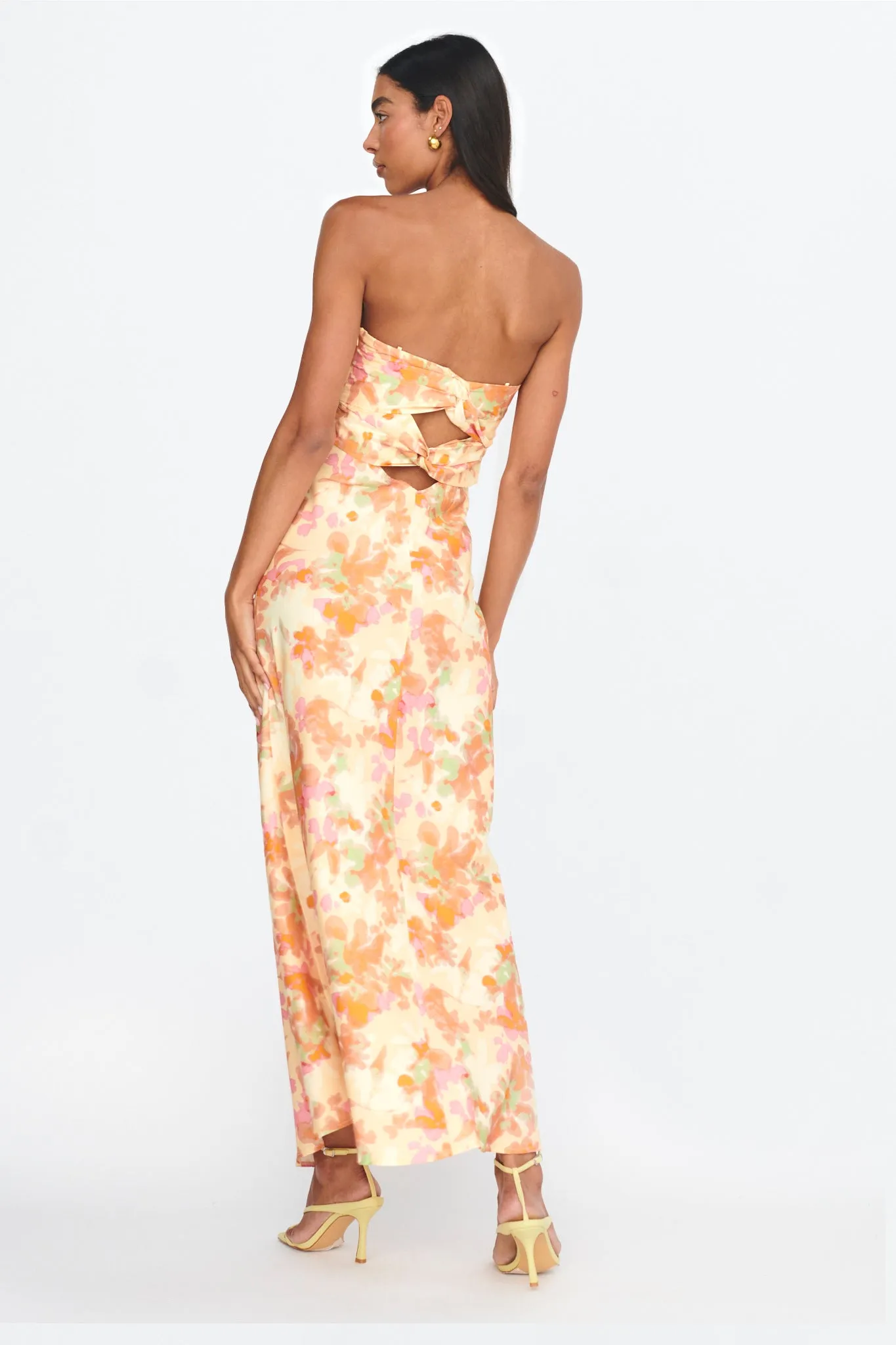 Marianna Twist Back Maxi Dress Orange sold by Selfie Leslie product image thumbnail 2