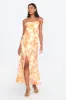 Marianna Twist Back Maxi Dress Orange sold by Selfie Leslie