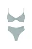 Zuma High Waist Bikini Bottom Mint sold by Selfie Leslie