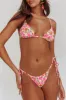 Sovereign Triangle String Bikini Top Yellow Floral sold by Selfie Leslie