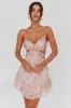 Dream Of You Twist Bodice Mini Dress Rose sold by Selfie Leslie