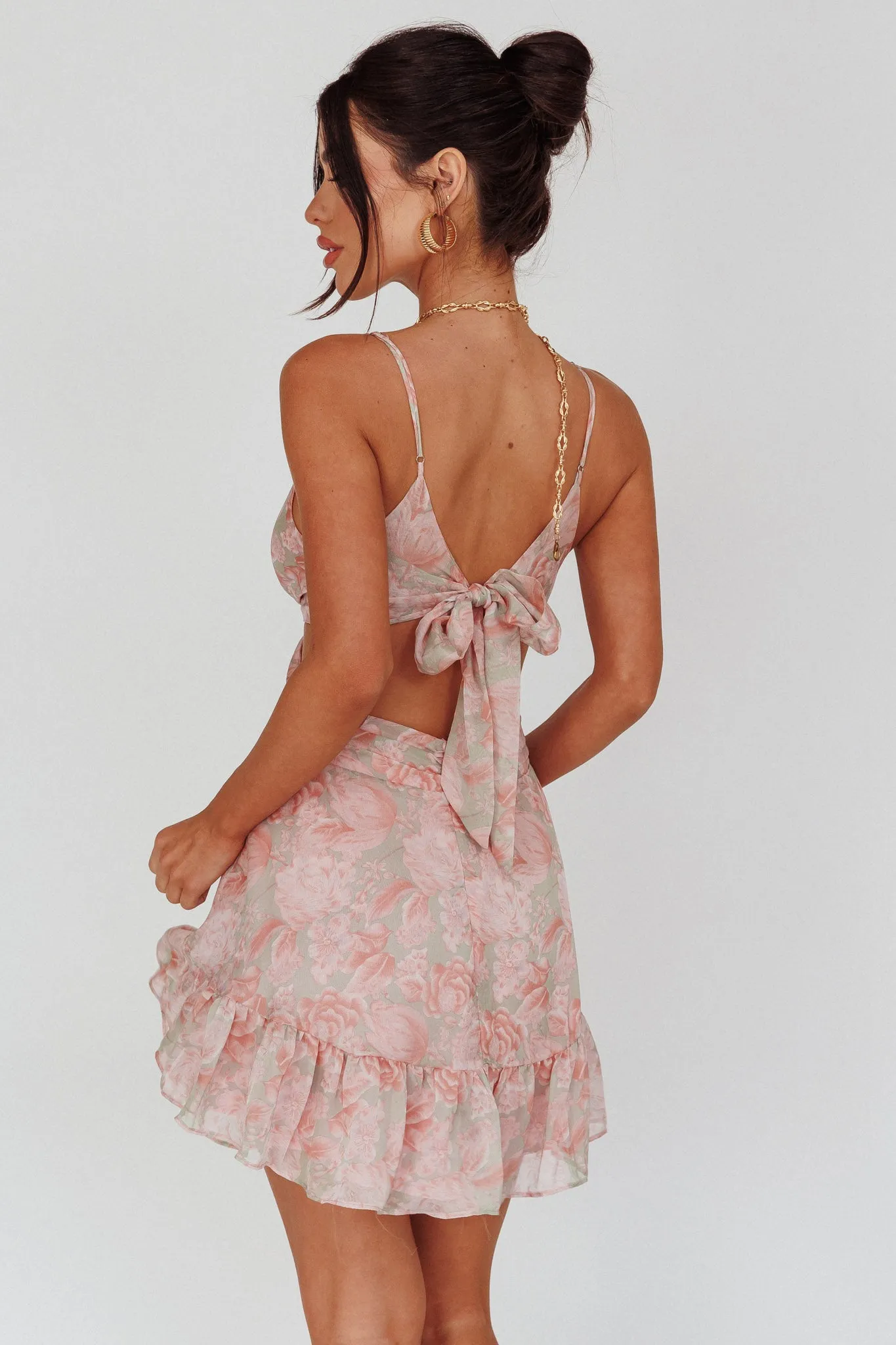 Dream Of You Twist Bodice Mini Dress Rose sold by Selfie Leslie product image thumbnail 2