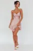 Dream Of You Twist Bodice Mini Dress Rose sold by Selfie Leslie
