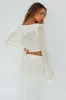 Jamaica Bell Sleeve Crochet Top White sold by Selfie Leslie