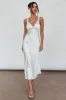 Nyah Lace Trim Midi Dress Off White sold by Selfie Leslie