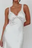 Nyah Lace Trim Midi Dress Off White sold by Selfie Leslie