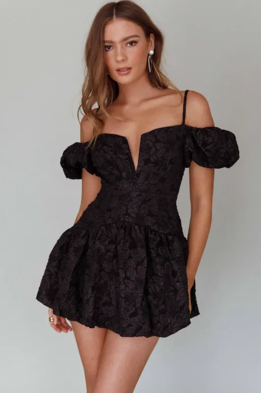 Mon Bebe Drop Waist Mini Dress Black sold by Selfie Leslie
