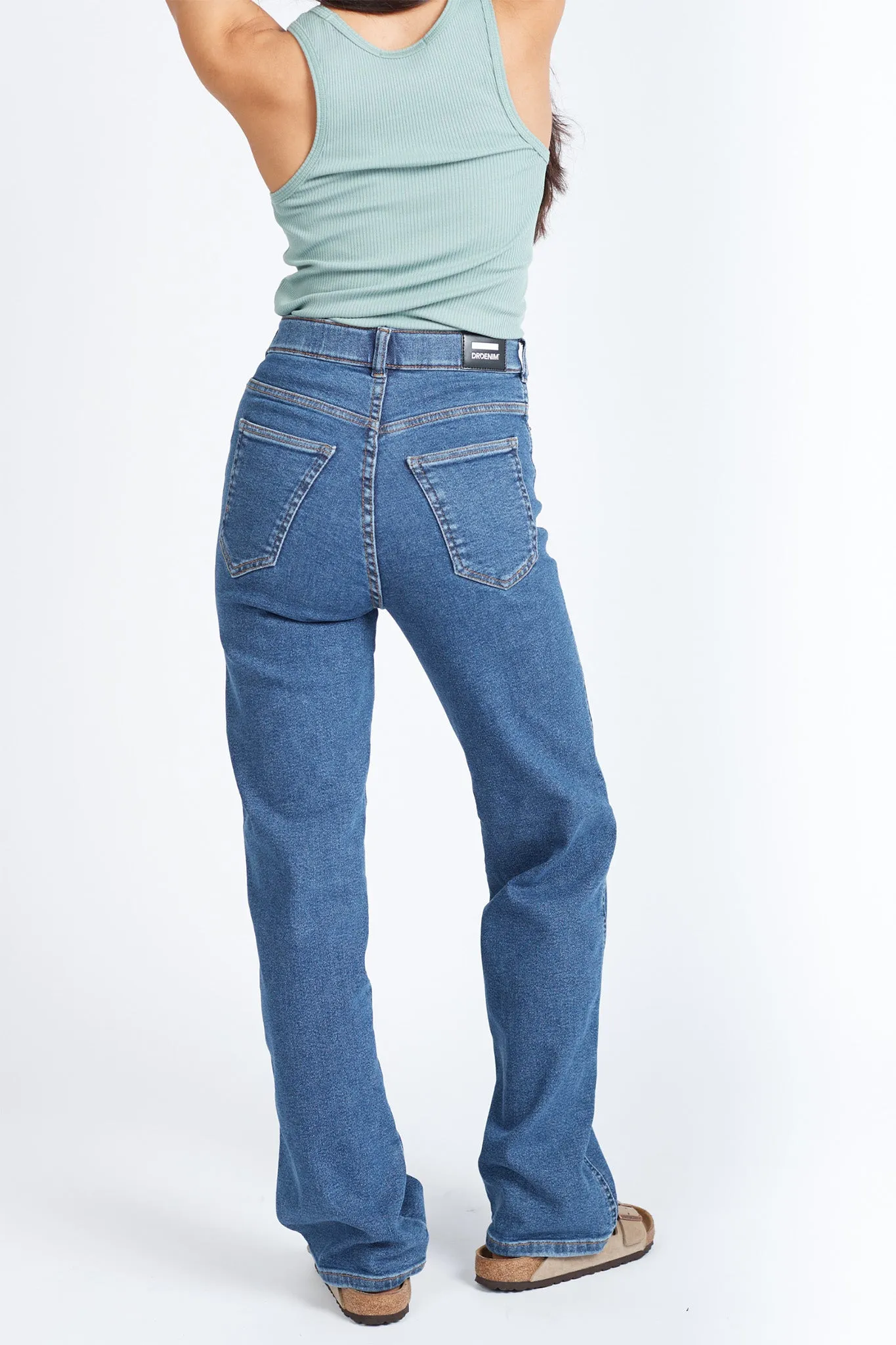 DR DENIM Moxy Straight Jeans Cape Dark Plain sold by Selfie Leslie product image thumbnail 4