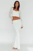 Rana String Tie Side Midi Skirt Cream sold by Selfie Leslie