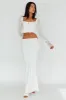 Rana String Tie Side Midi Skirt Cream sold by Selfie Leslie