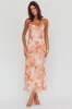 Nerida Low Back Twist Maxi Dress Orange sold by Selfie Leslie