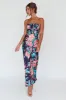 From Above V-Back Midi Dress Floral Navy sold by Selfie Leslie