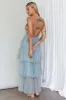 Auguste Tiered Frill Midi Dress Sage Green sold by Selfie Leslie