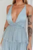 Auguste Tiered Frill Midi Dress Sage Green sold by Selfie Leslie