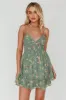 Got Love Frill Hem Mini Dress Floral Sage sold by Selfie Leslie