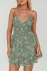 Got Love Frill Hem Mini Dress Floral Sage sold by Selfie Leslie