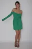 Teava Off-Shoulder Sleeve Laced Mini Dress Jade sold by Selfie Leslie