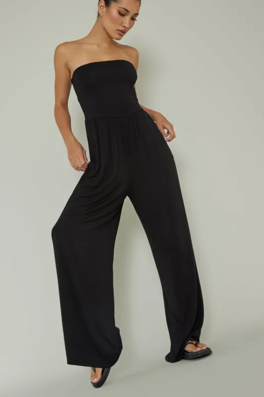 Morocca Strapless Jumpsuit Black sold by Selfie Leslie
