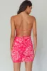 Spring Fever Lace-Up Back Mini Dress Floral Pink sold by Selfie Leslie