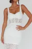 Milano Crochet Lace Midi Dress White sold by Selfie Leslie