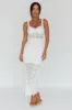 Milano Crochet Lace Midi Dress White sold by Selfie Leslie