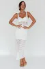 Milano Crochet Lace Midi Dress White sold by Selfie Leslie