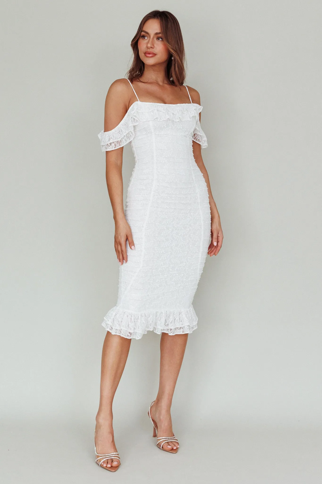 Wish Come True Lace Midi Dress White sold by Selfie Leslie product image thumbnail 4