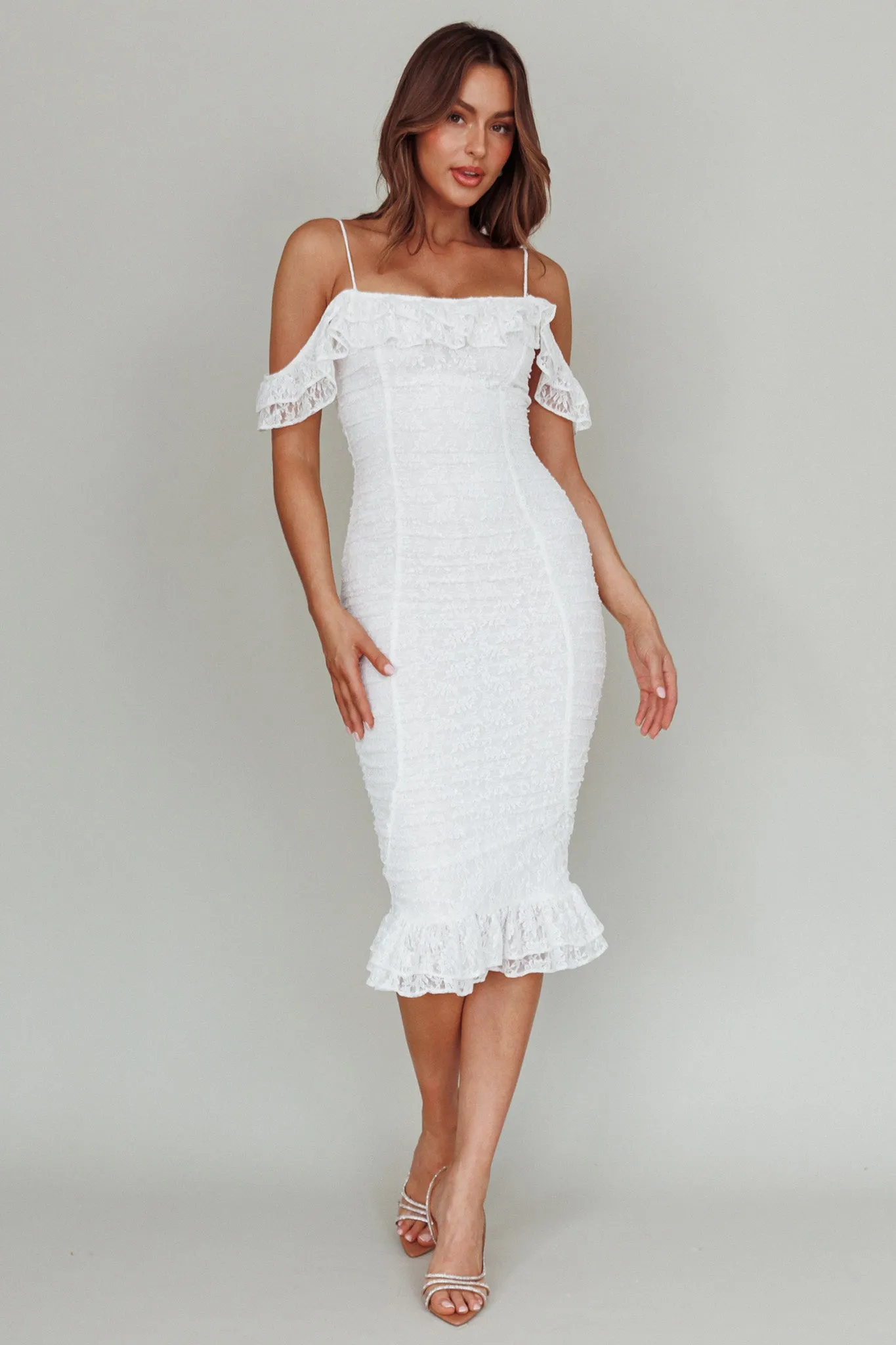 Wish Come True Lace Midi Dress White sold by Selfie Leslie product image thumbnail 3