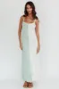 Sunday Fun Day Knit Maxi Dress Sage Cream sold by Selfie Leslie
