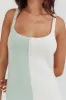 Sunday Fun Day Knit Maxi Dress Sage Cream sold by Selfie Leslie