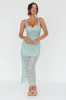 Milano Crochet Lace Midi Dress Sage sold by Selfie Leslie