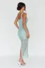 Milano Crochet Lace Midi Dress Sage sold by Selfie Leslie