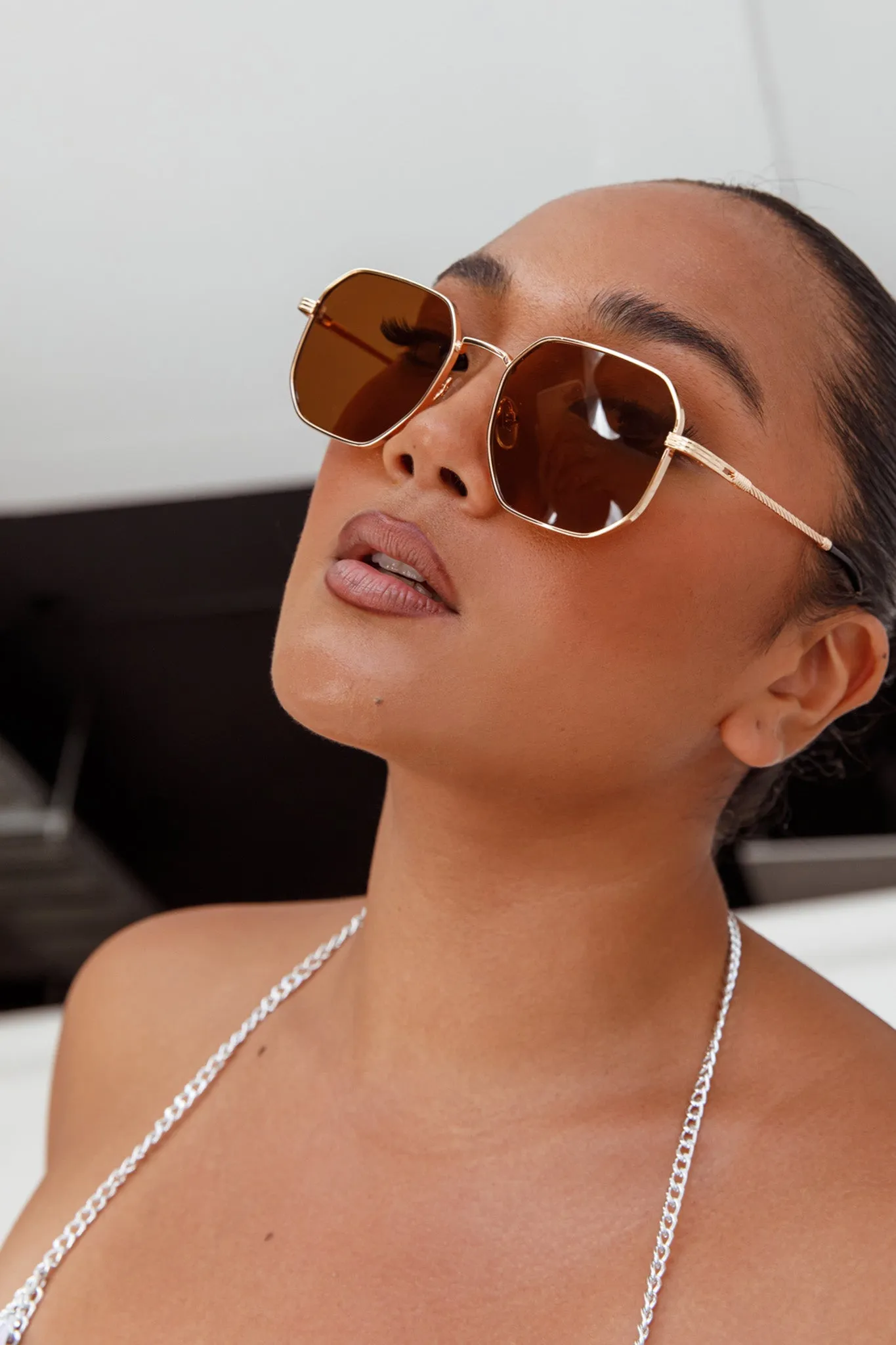 Sahara Aviator Sunglasses Tea sold by Selfie Leslie