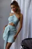 Casa Del Sol Ruched Cut-Out Dress Sage sold by Selfie Leslie