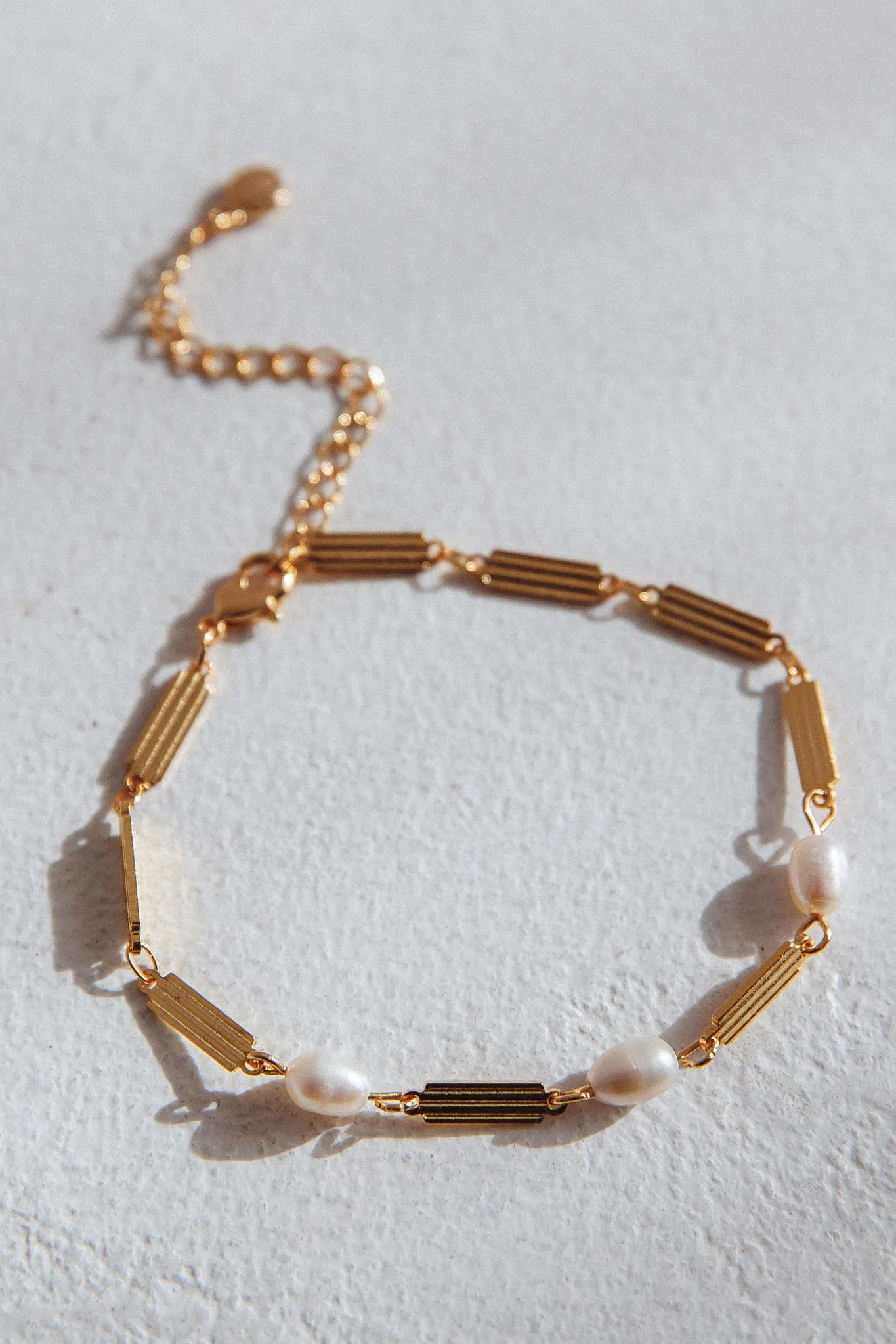 Kites Freshwater Pearl Bar Bracelet Gold sold by Selfie Leslie product image thumbnail 2