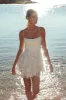 Athens Floral Bow Mini Dress White sold by Selfie Leslie