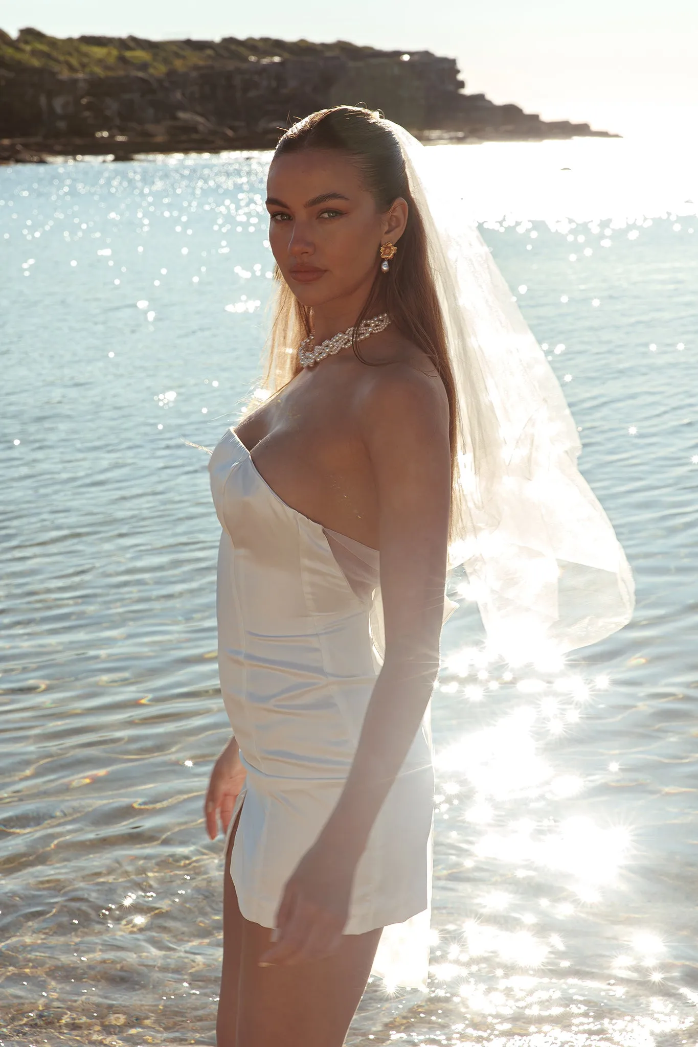 Always And Forever Back Bow Mini Dress White sold by Selfie Leslie product image thumbnail 4