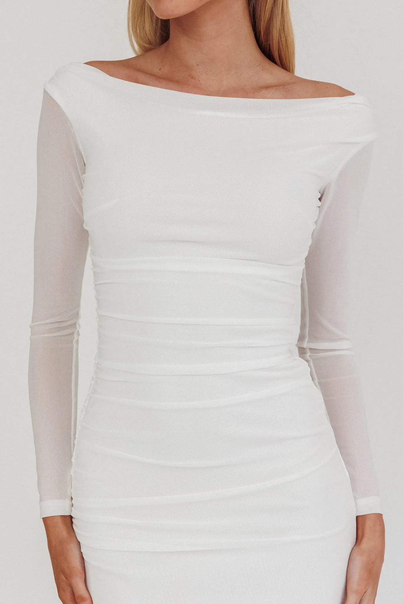 In Blooms Off Shoulder Maxi Dress Off White sold by Selfie Leslie product image thumbnail 4